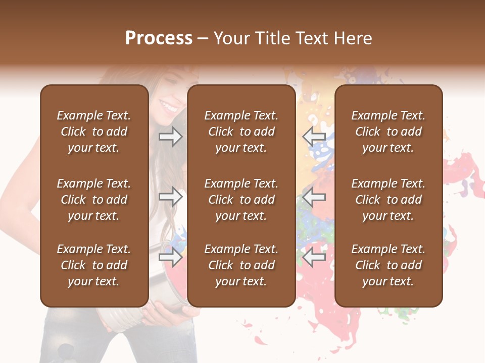 Fun White Colorful PowerPoint Template