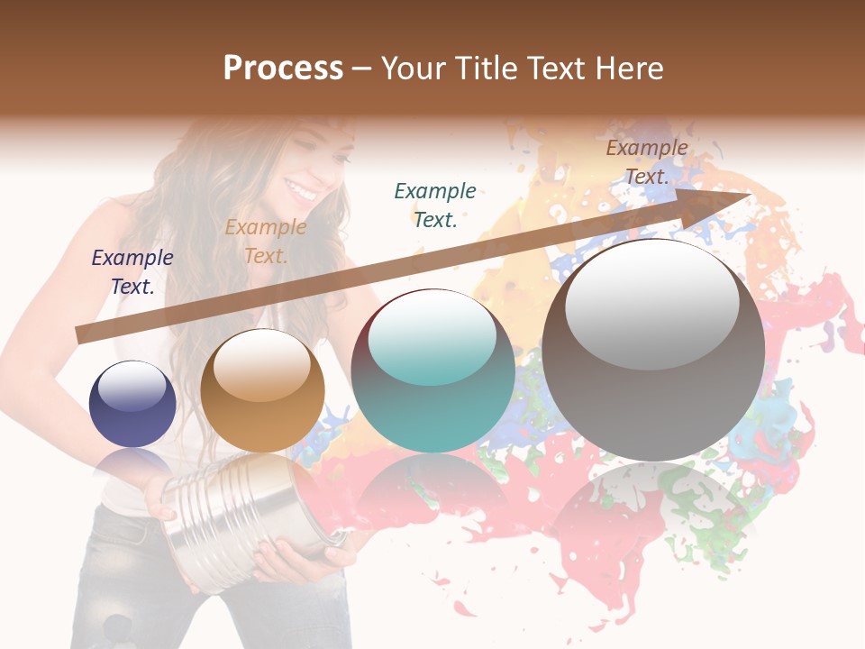 Fun White Colorful PowerPoint Template