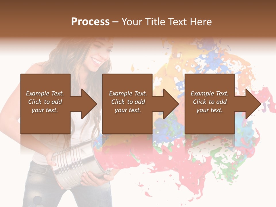 Fun White Colorful PowerPoint Template