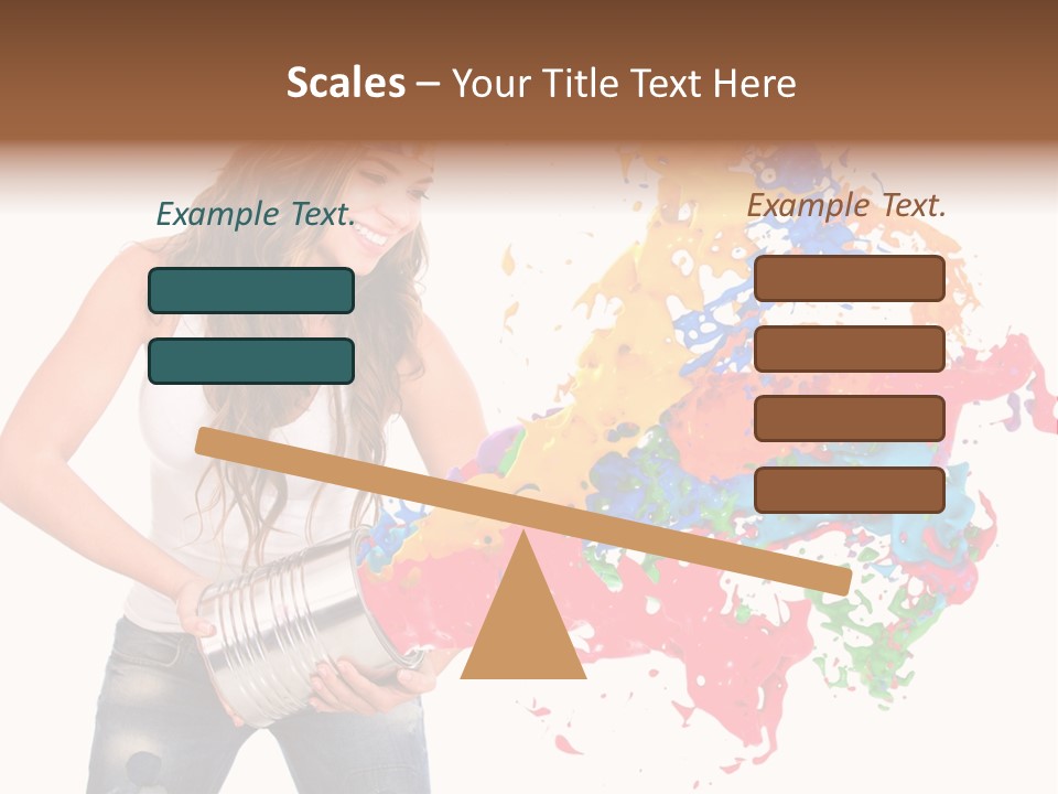 Fun White Colorful PowerPoint Template