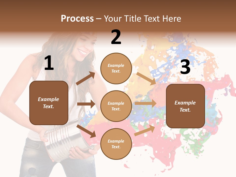 Fun White Colorful PowerPoint Template