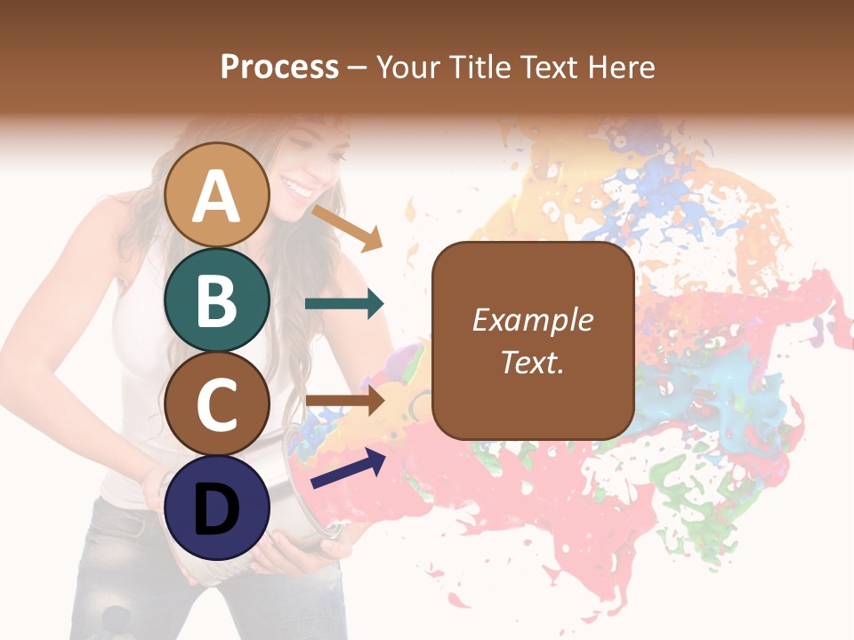 Fun White Colorful PowerPoint Template