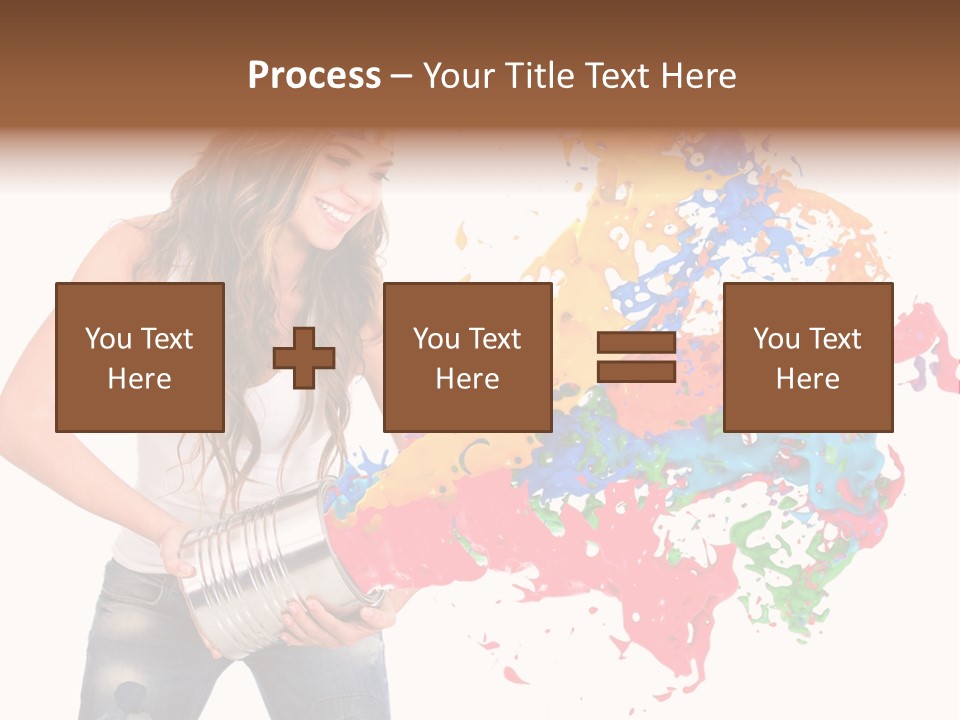Fun White Colorful PowerPoint Template