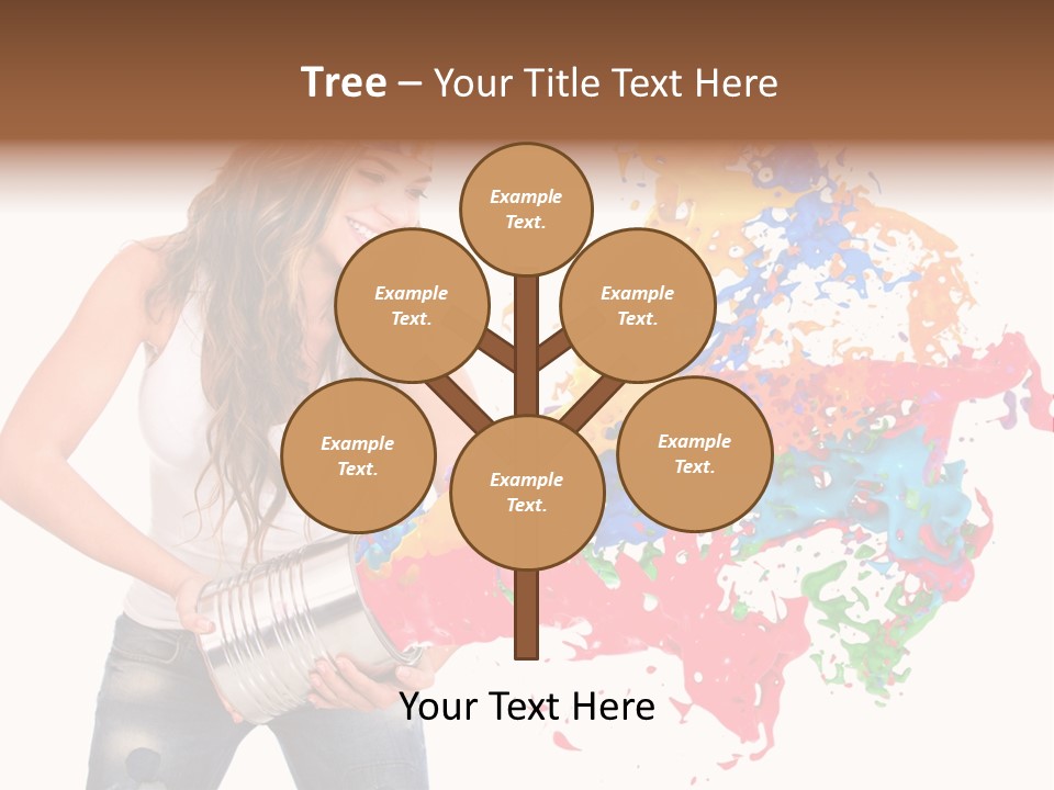 Fun White Colorful PowerPoint Template