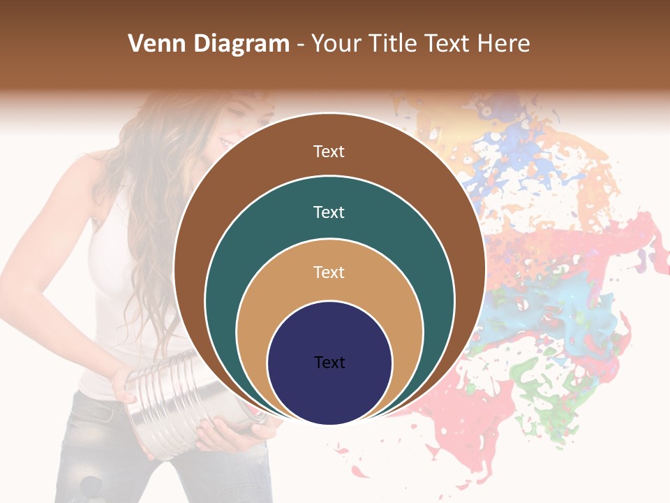 Fun White Colorful PowerPoint Template