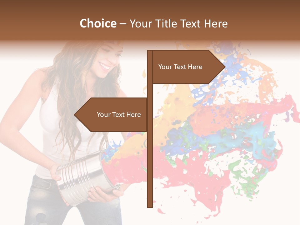 Fun White Colorful PowerPoint Template