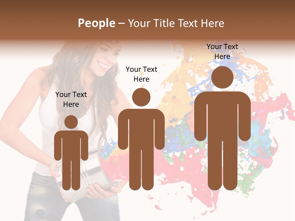 Fun White Colorful PowerPoint Template