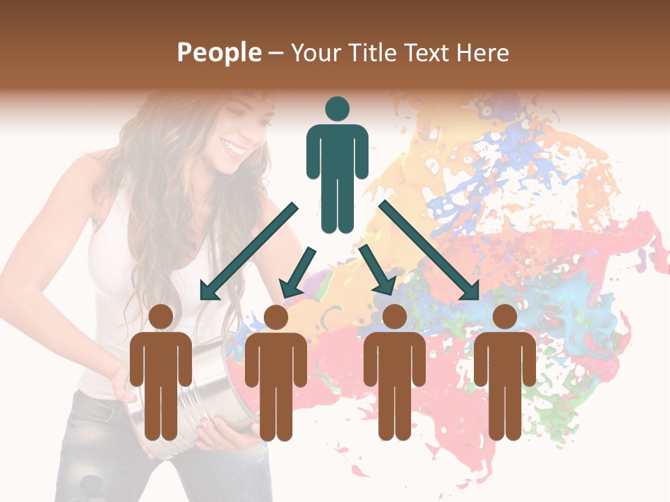 Fun White Colorful PowerPoint Template