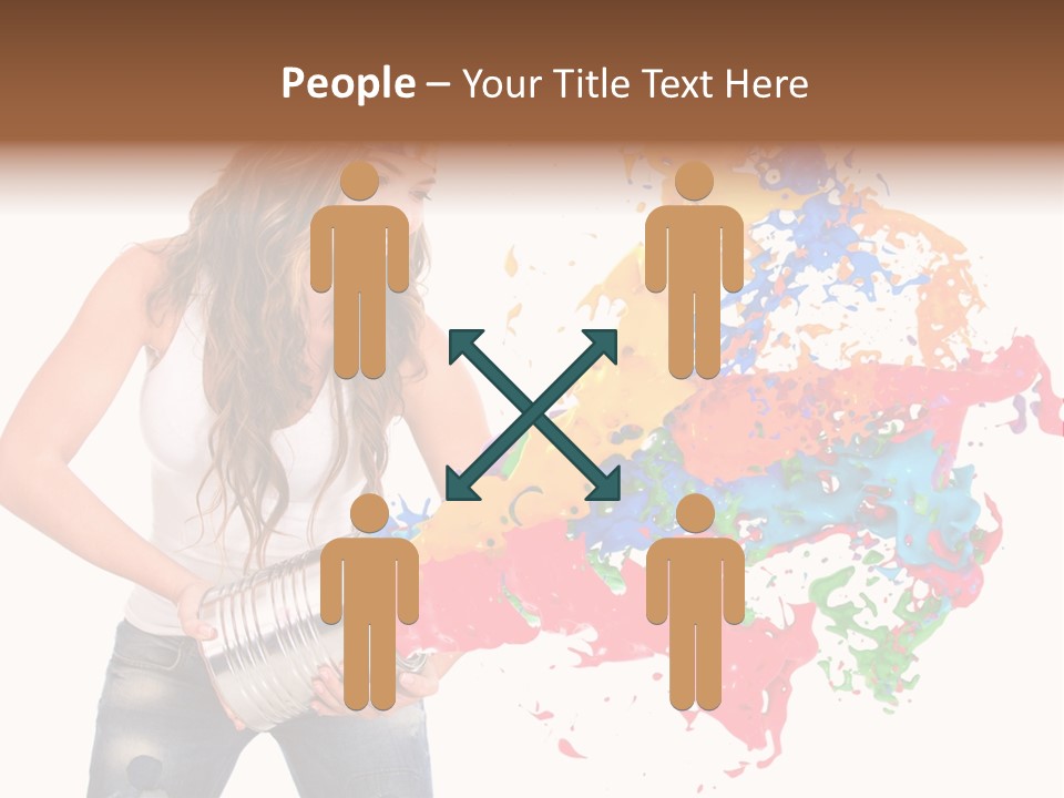 Fun White Colorful PowerPoint Template