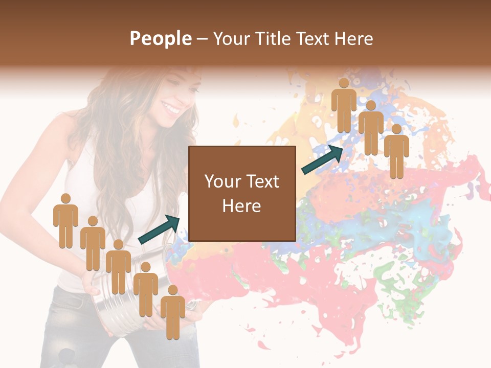 Fun White Colorful PowerPoint Template