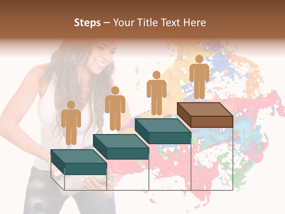 Fun White Colorful PowerPoint Template