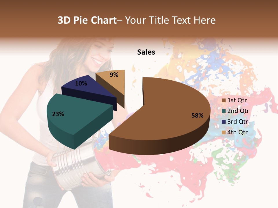 Fun White Colorful PowerPoint Template