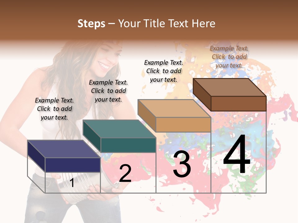 Fun White Colorful PowerPoint Template