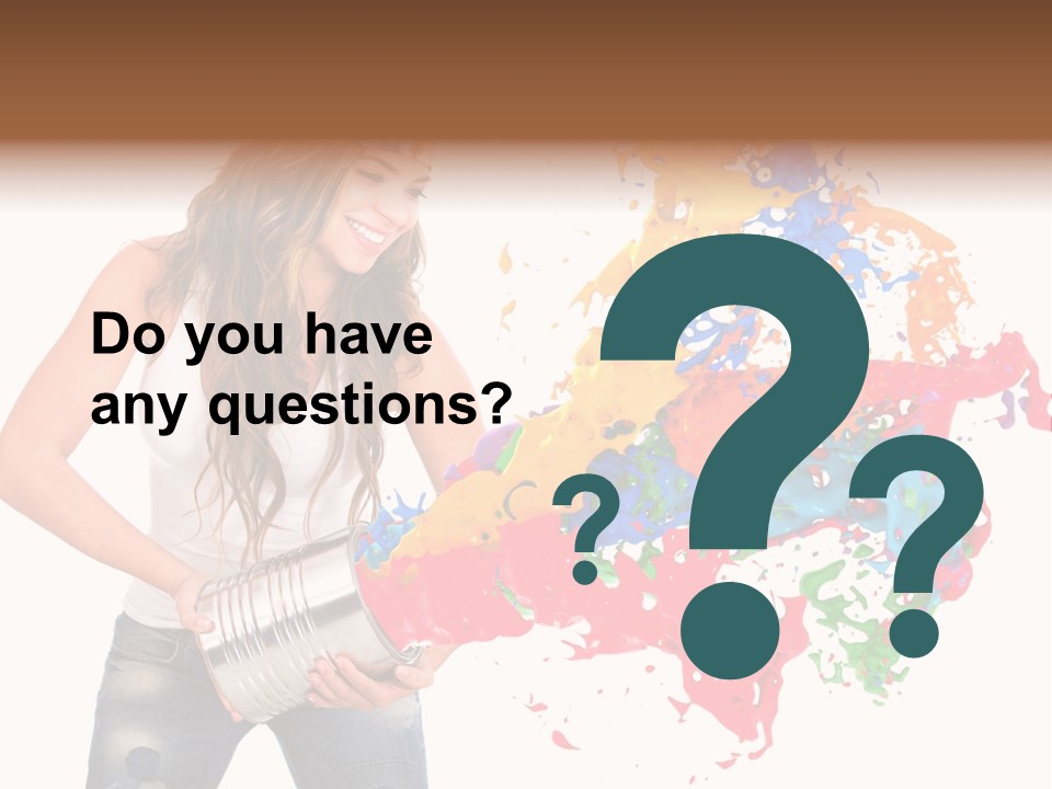 Fun White Colorful PowerPoint Template