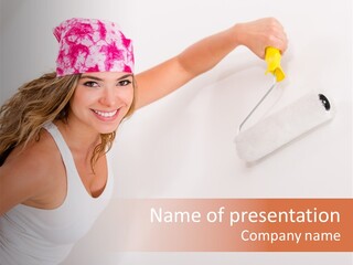 Painter Happy Attractive PowerPoint Template