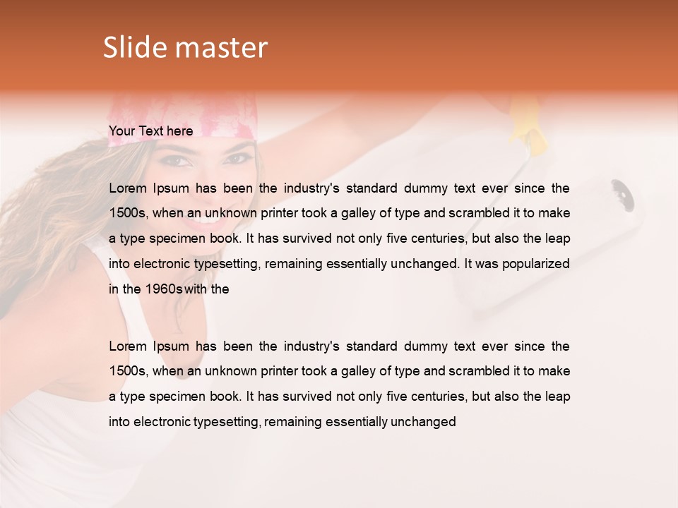 Painter Happy Attractive PowerPoint Template