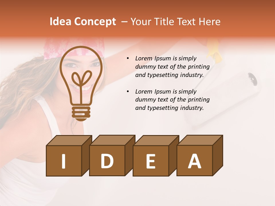 Painter Happy Attractive PowerPoint Template