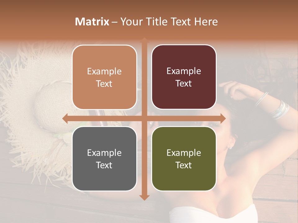 Coast Straw And PowerPoint Template