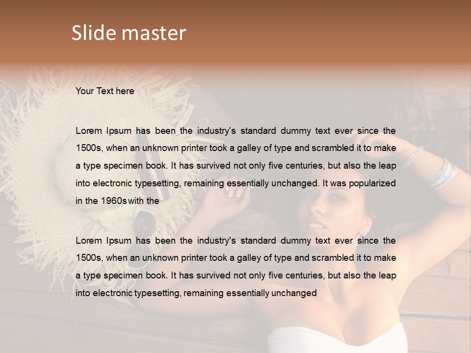 Coast Straw And PowerPoint Template