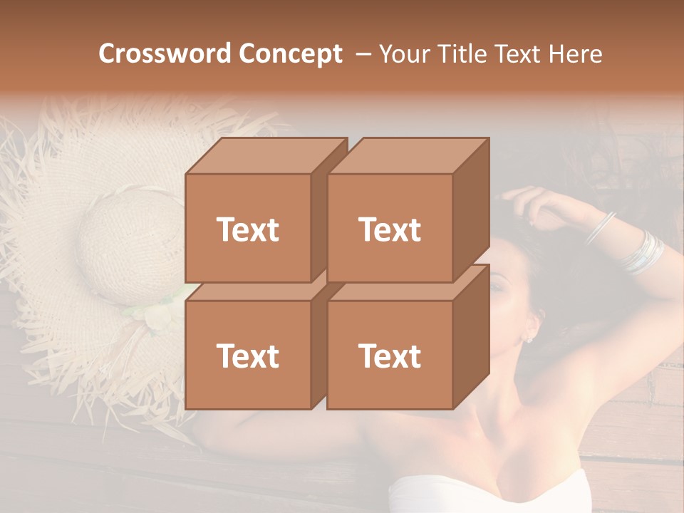 Coast Straw And PowerPoint Template