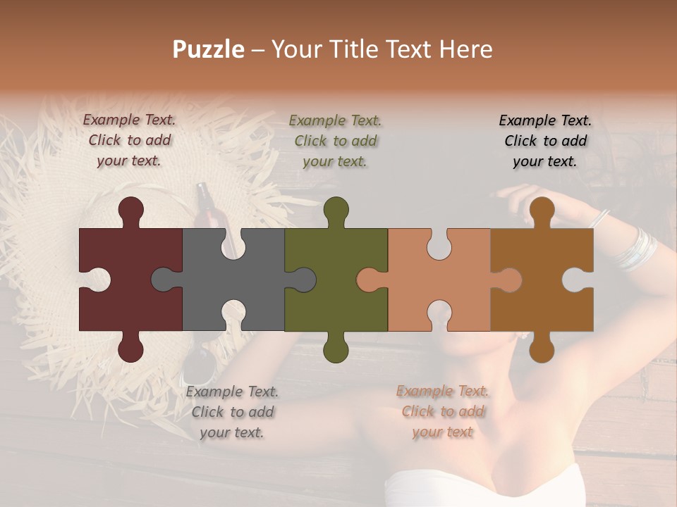 Coast Straw And PowerPoint Template