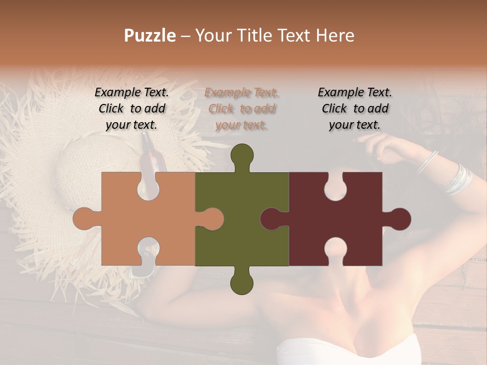 Coast Straw And PowerPoint Template