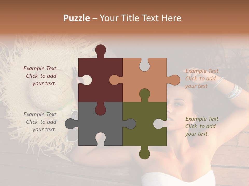 Coast Straw And PowerPoint Template