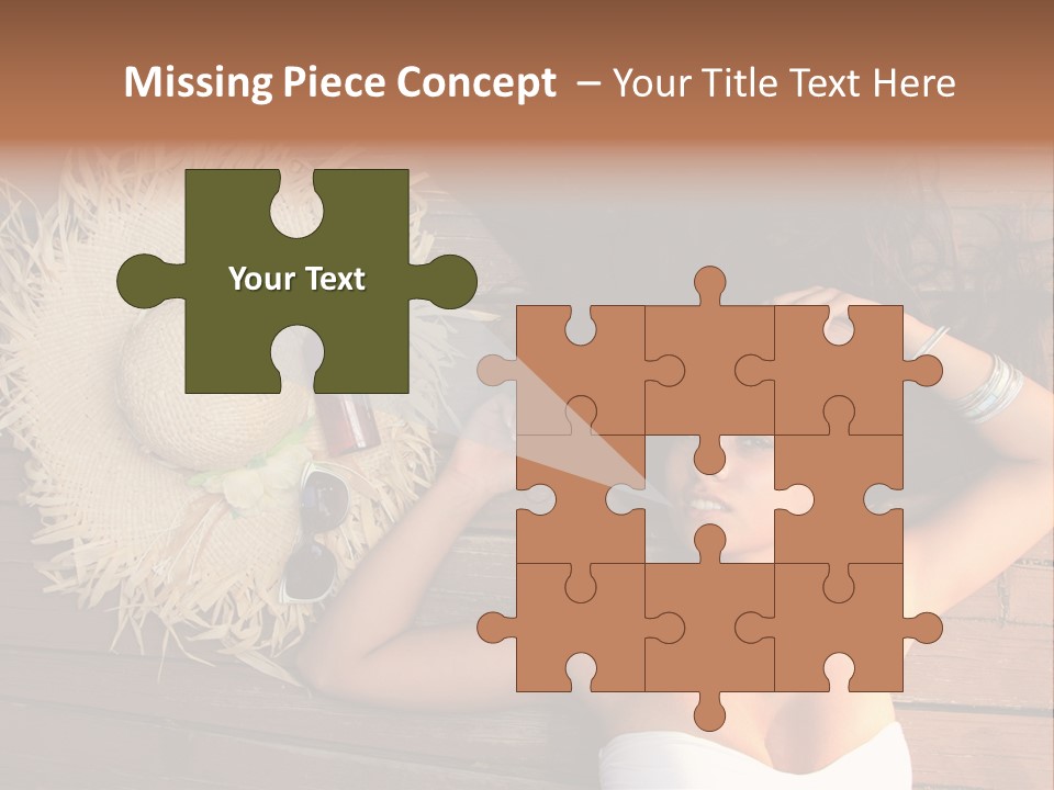 Coast Straw And PowerPoint Template