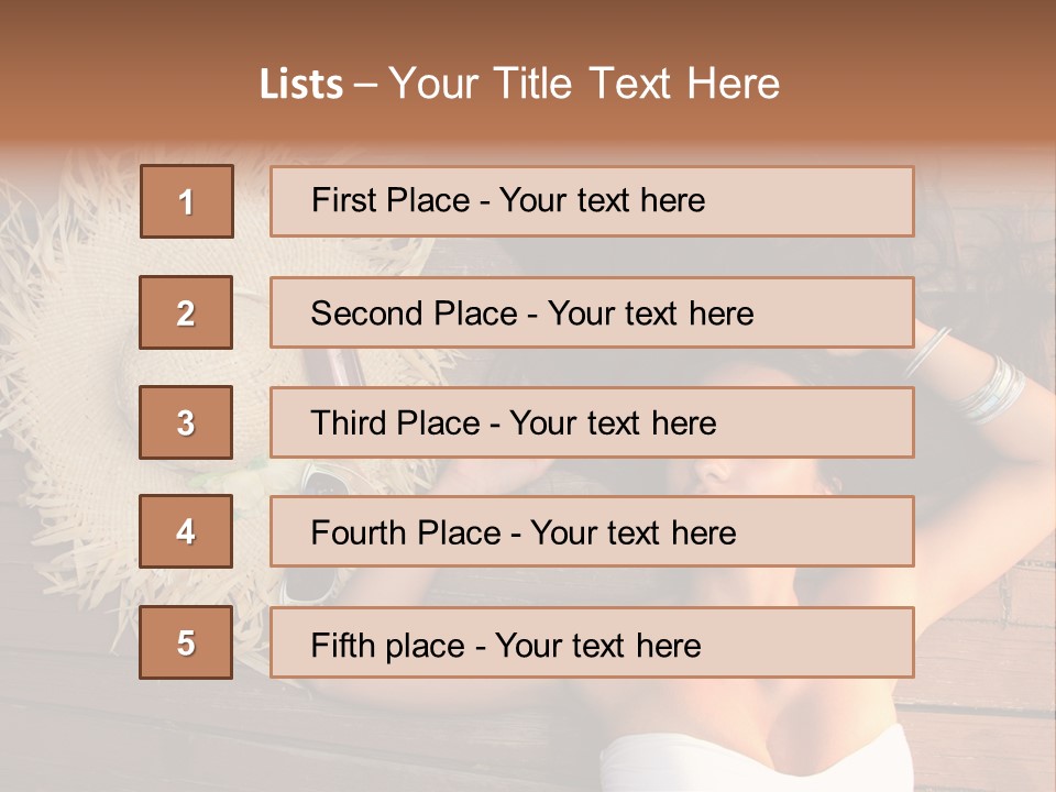 Coast Straw And PowerPoint Template
