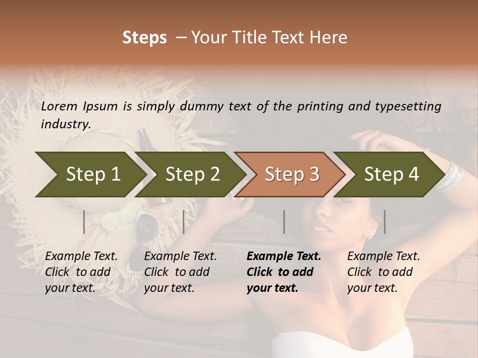 Coast Straw And PowerPoint Template