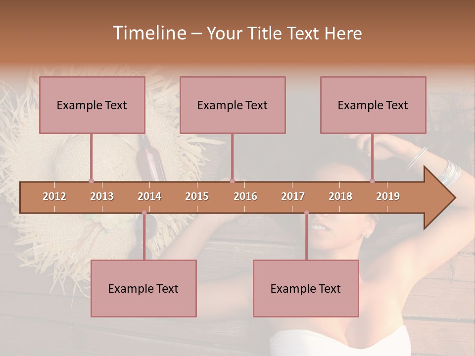 Coast Straw And PowerPoint Template