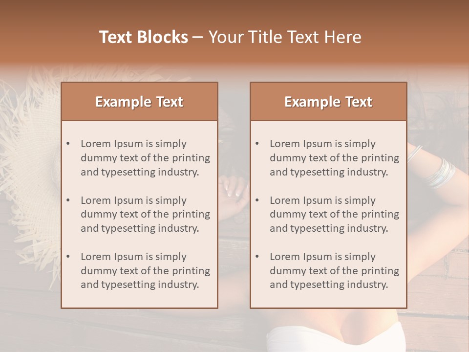 Coast Straw And PowerPoint Template