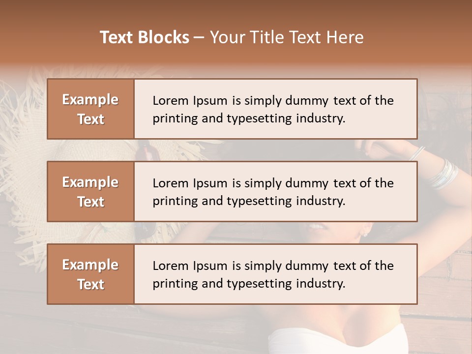 Coast Straw And PowerPoint Template