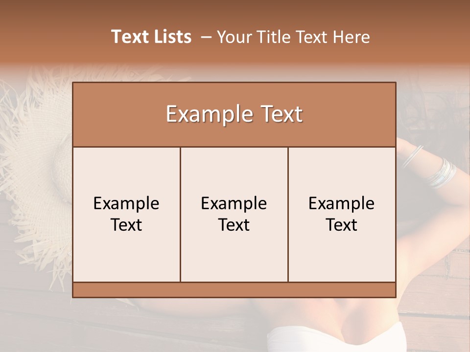 Coast Straw And PowerPoint Template