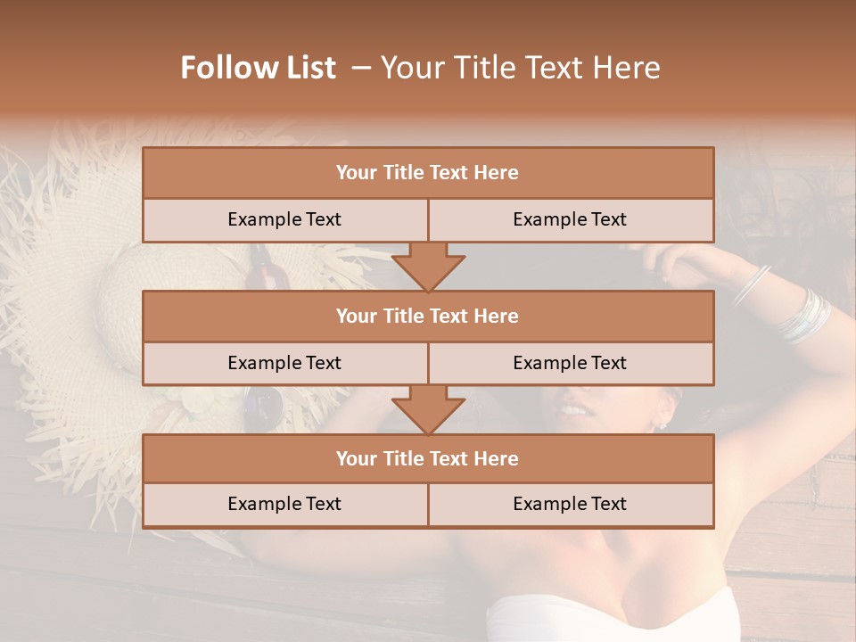 Coast Straw And PowerPoint Template