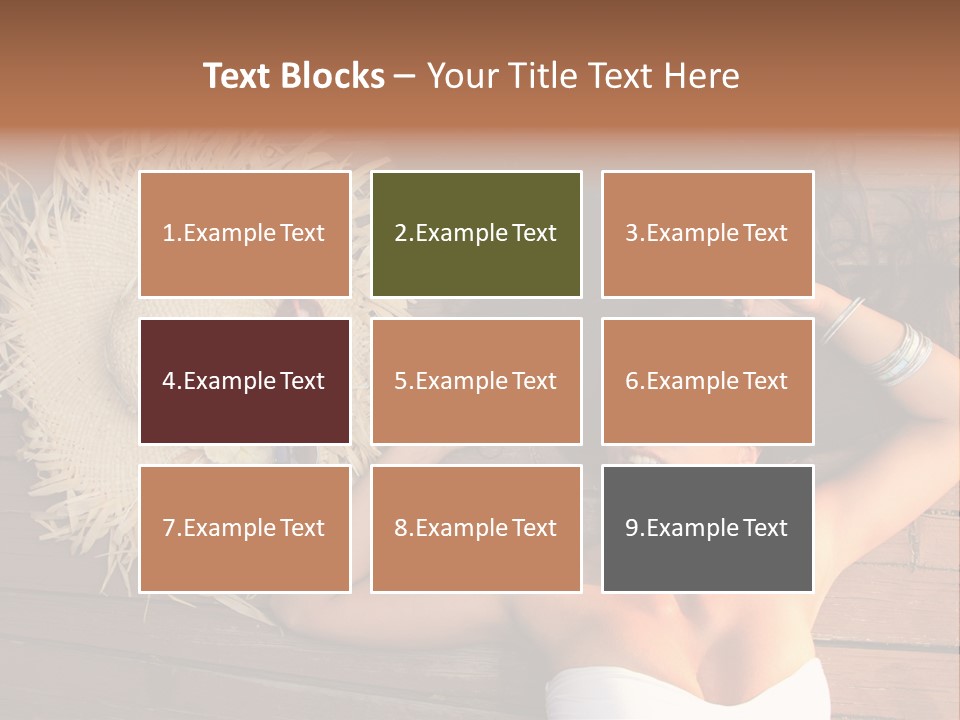 Coast Straw And PowerPoint Template