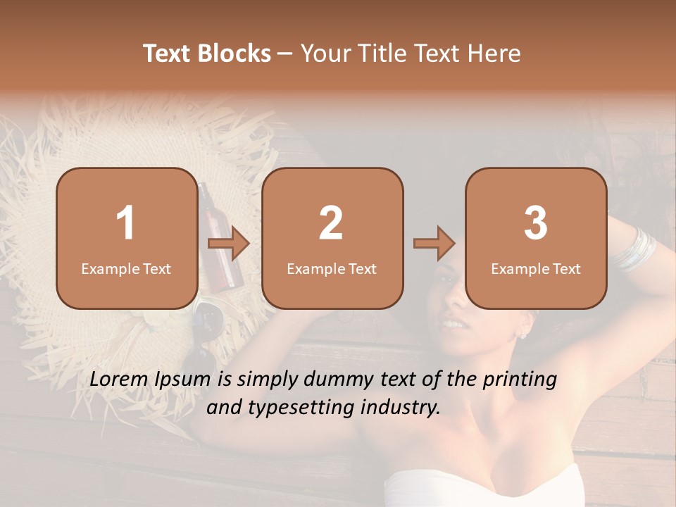 Coast Straw And PowerPoint Template