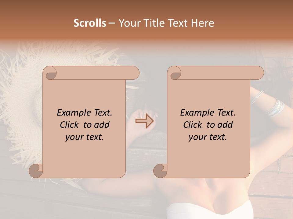 Coast Straw And PowerPoint Template