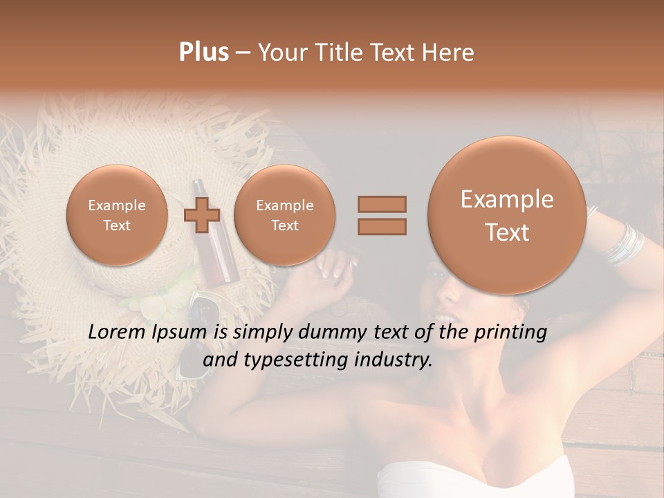 Coast Straw And PowerPoint Template