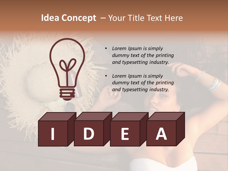 Coast Straw And PowerPoint Template