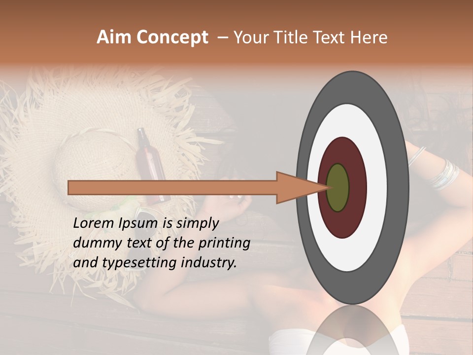 Coast Straw And PowerPoint Template