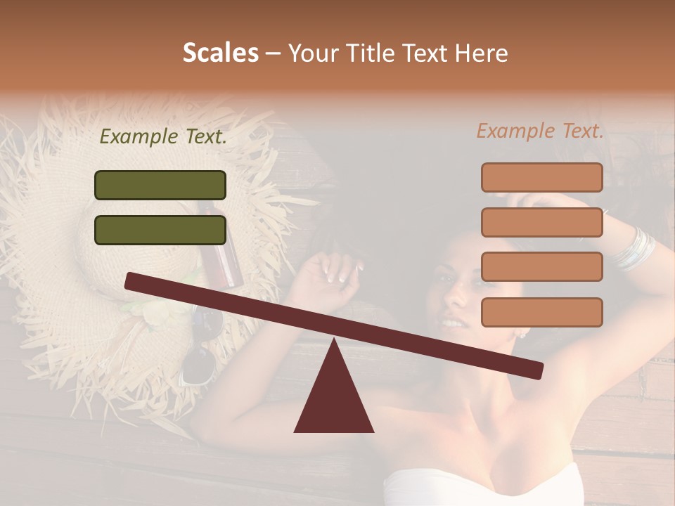 Coast Straw And PowerPoint Template