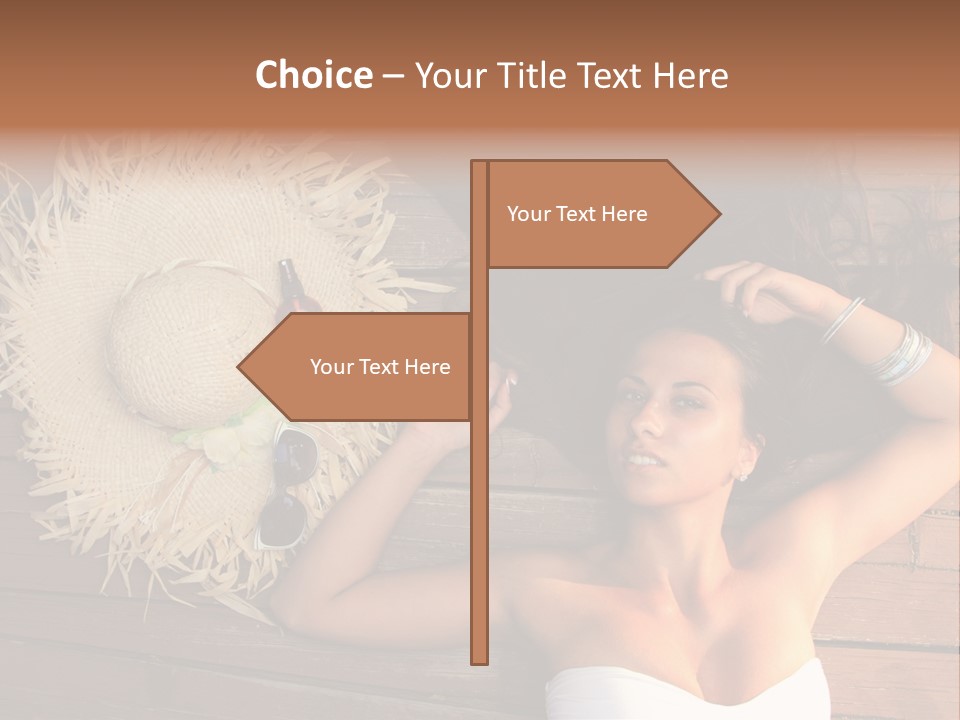 Coast Straw And PowerPoint Template