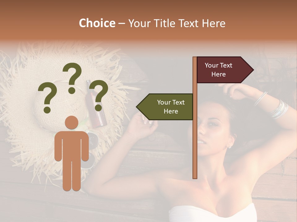 Coast Straw And PowerPoint Template