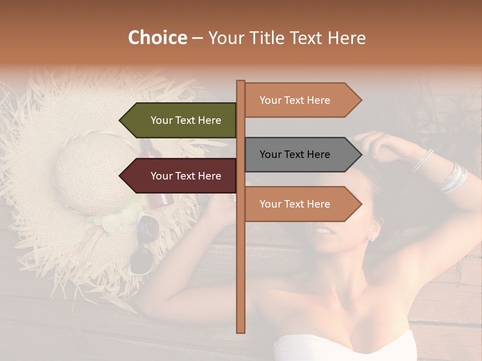 Coast Straw And PowerPoint Template