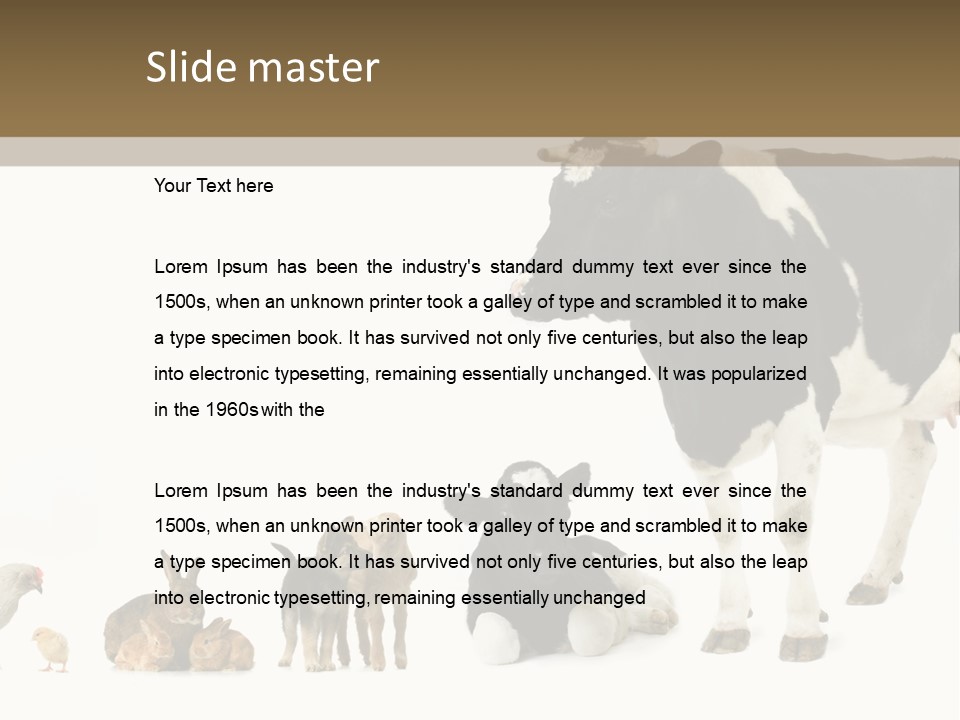 Animaux Animal De Ferme Mammif PowerPoint Template