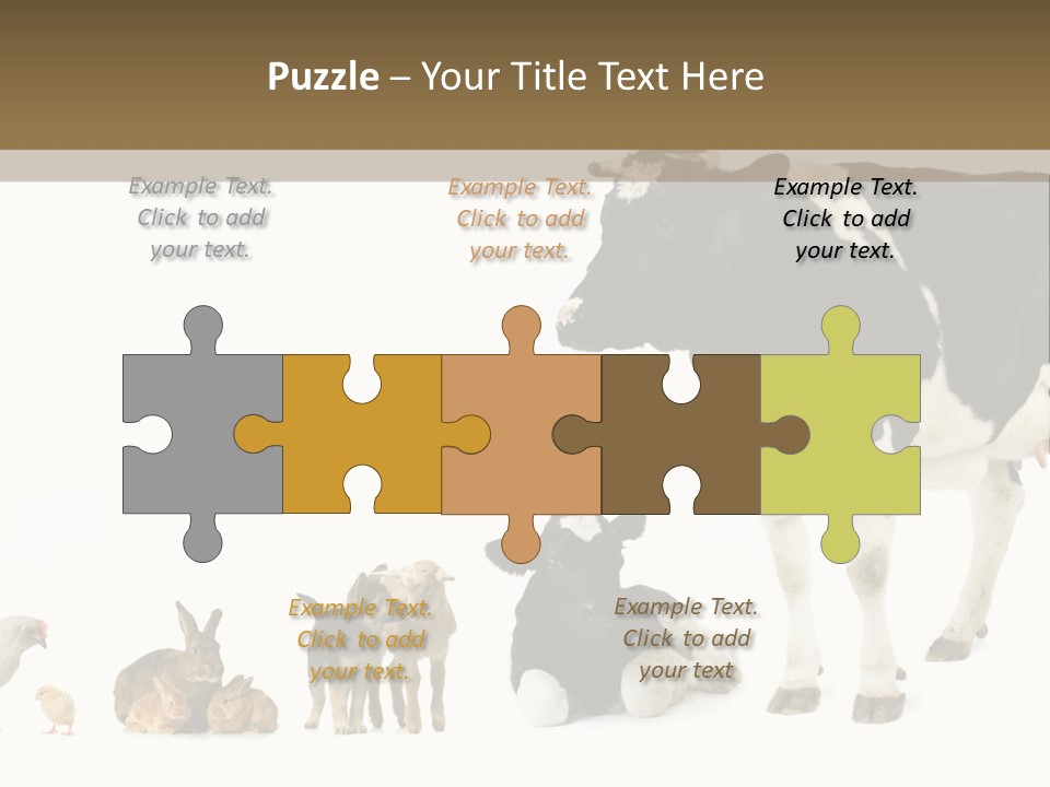 Animaux Animal De Ferme Mammif PowerPoint Template