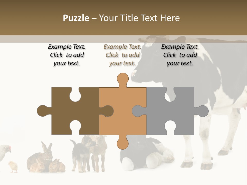 Animaux Animal De Ferme Mammif PowerPoint Template