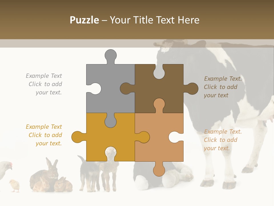 Animaux Animal De Ferme Mammif PowerPoint Template