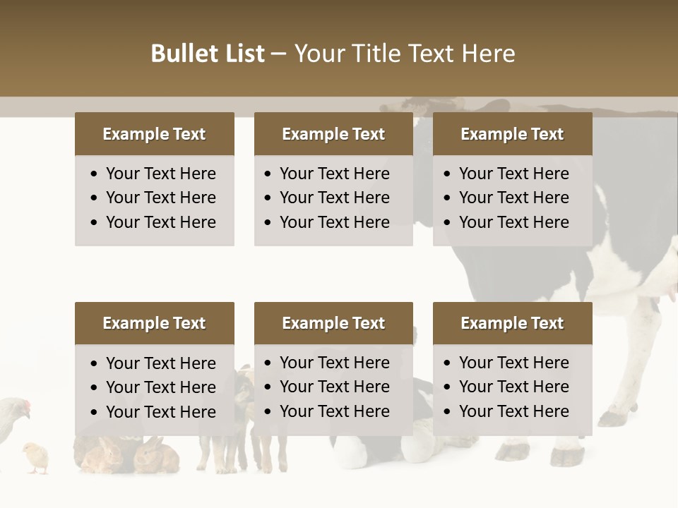 Animaux Animal De Ferme Mammif PowerPoint Template